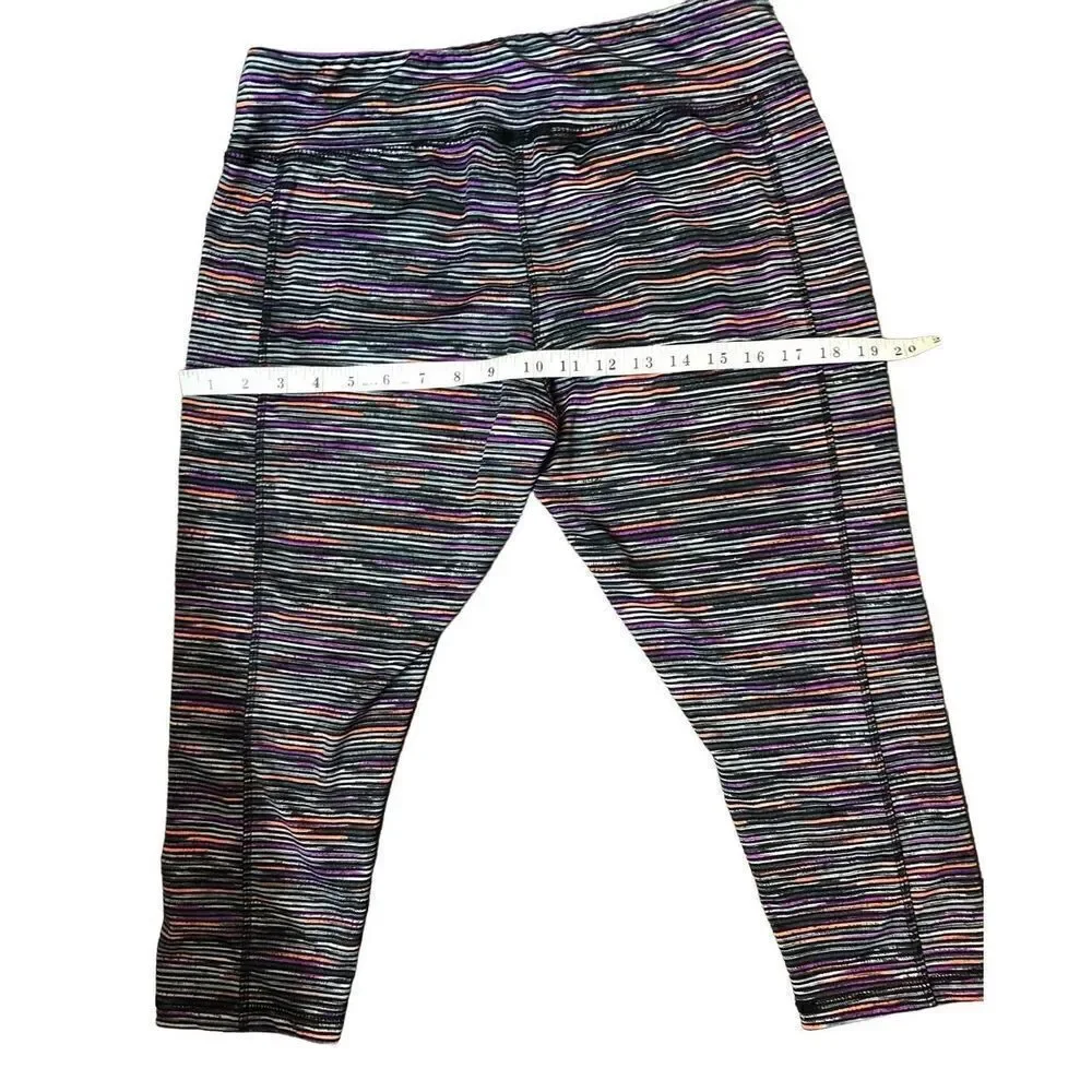 Ashley Blue space dye yoga capris